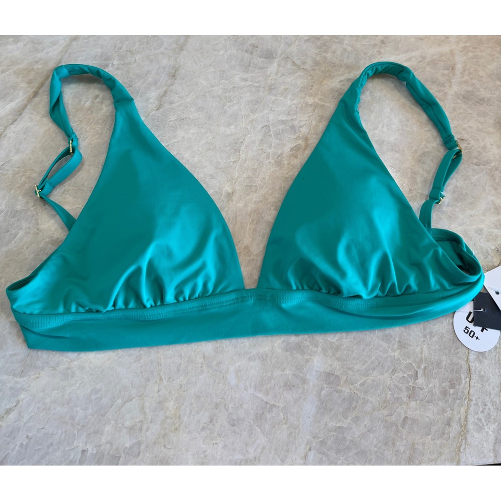 La Blanca Emerald Green Triangle Bikini Top UPF 50+ LB3ZZ72 Size 8 NWT